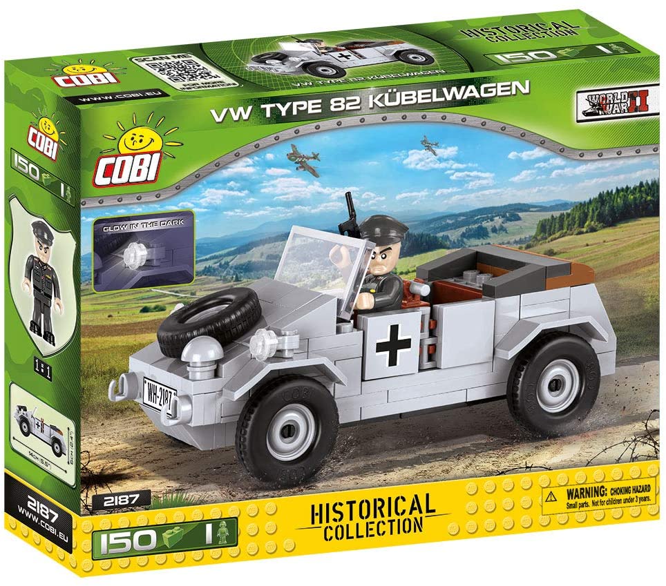 2187-VW-K-belwagen.jpg Cobi VW Kübelwagen Type 82 Modell Nr. 2187 – Bild 1
