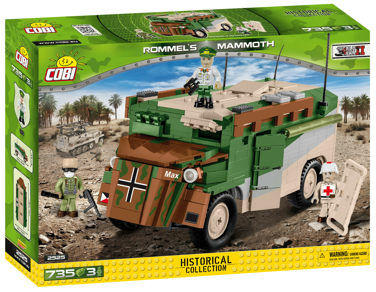 2525-Rommel-s-Mammoth.jpg Cobi Rommel's Mammoth Modell Nr. 2525 – Bild 1