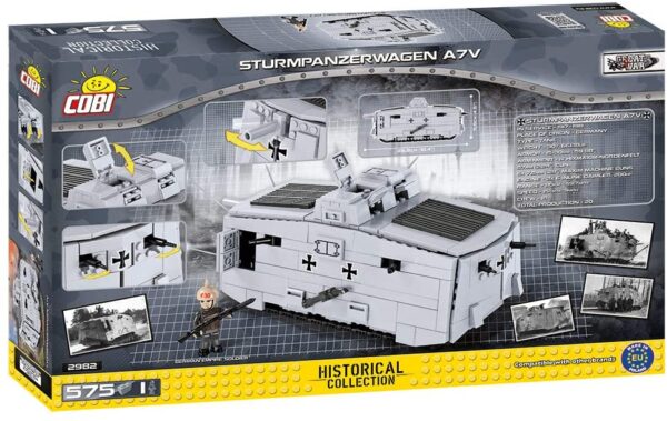 Cobi Sturmpanzerwagen A7V Modell Nr. 2982 – Bild 2