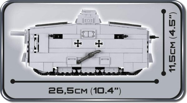 Cobi Sturmpanzerwagen A7V Modell Nr. 2982 – Bild 5