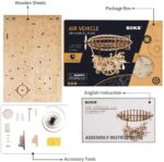 Robotime mechanisches Luftschiff 3D Holzpuzzle Modell Nr. LK702 – Bild 2