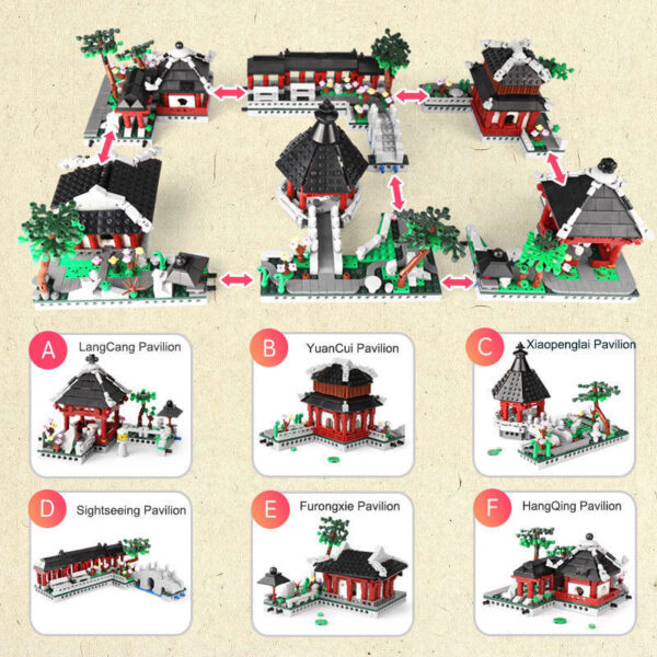 Xingbao Suzhou Garten bestehend aus 6 Modulen Bausatz Nr. XB01110 – Bild 5