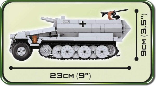 Cobi Sd.Kfz.251/9 Ausf.C Stummel Modell Nr. 2472A – Bild 3