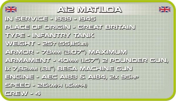 Cobi A12 Matilda Modell Nr. 2495 – Bild 12