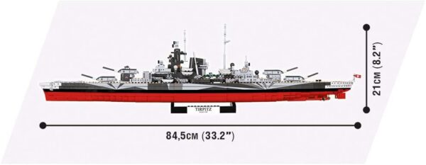 Cobi Schlachtschiff Tirpitz Modell Nr. 3085 – Bild 4