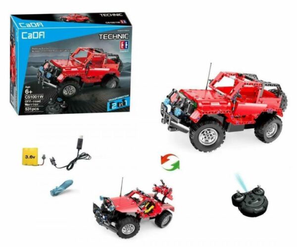 CaDA deTech Off-Road Warrior 2in 1 Modell Nr. C51001W 531 Teile ab 6 Jahren – Bild 3