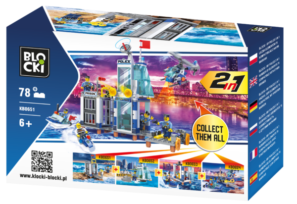 Blocki  My Police 2in1 Set Modell Nr. KB0651-KB0654 – Bild 2