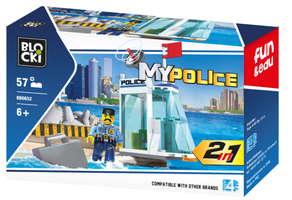 Blocki  My Police 2in1 Set Modell Nr. KB0651-KB0654 – Bild 8