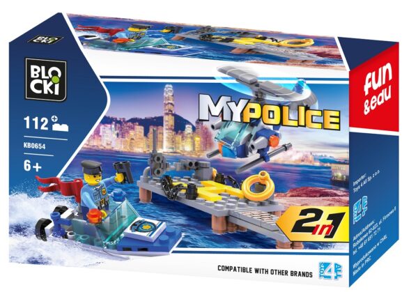 Blocki  My Police 2in1 Set Modell Nr. KB0651-KB0654 – Bild 4