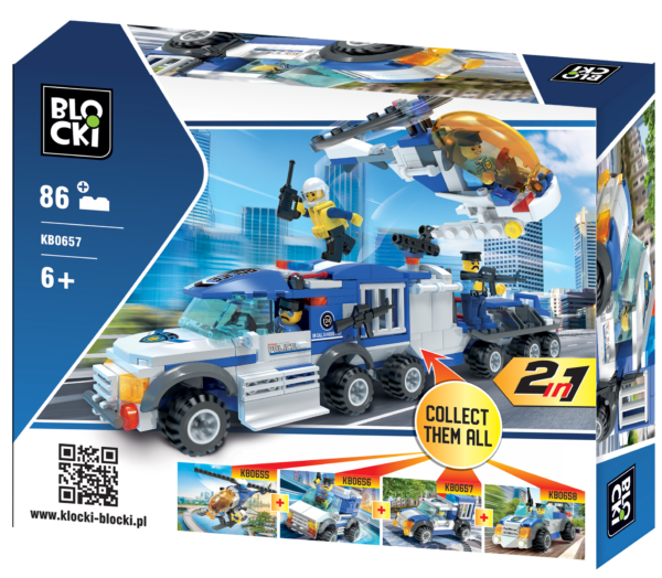 Blocki My Police 2in1 Set Modell Nr. KB0655 - KB0658 – Bild 2