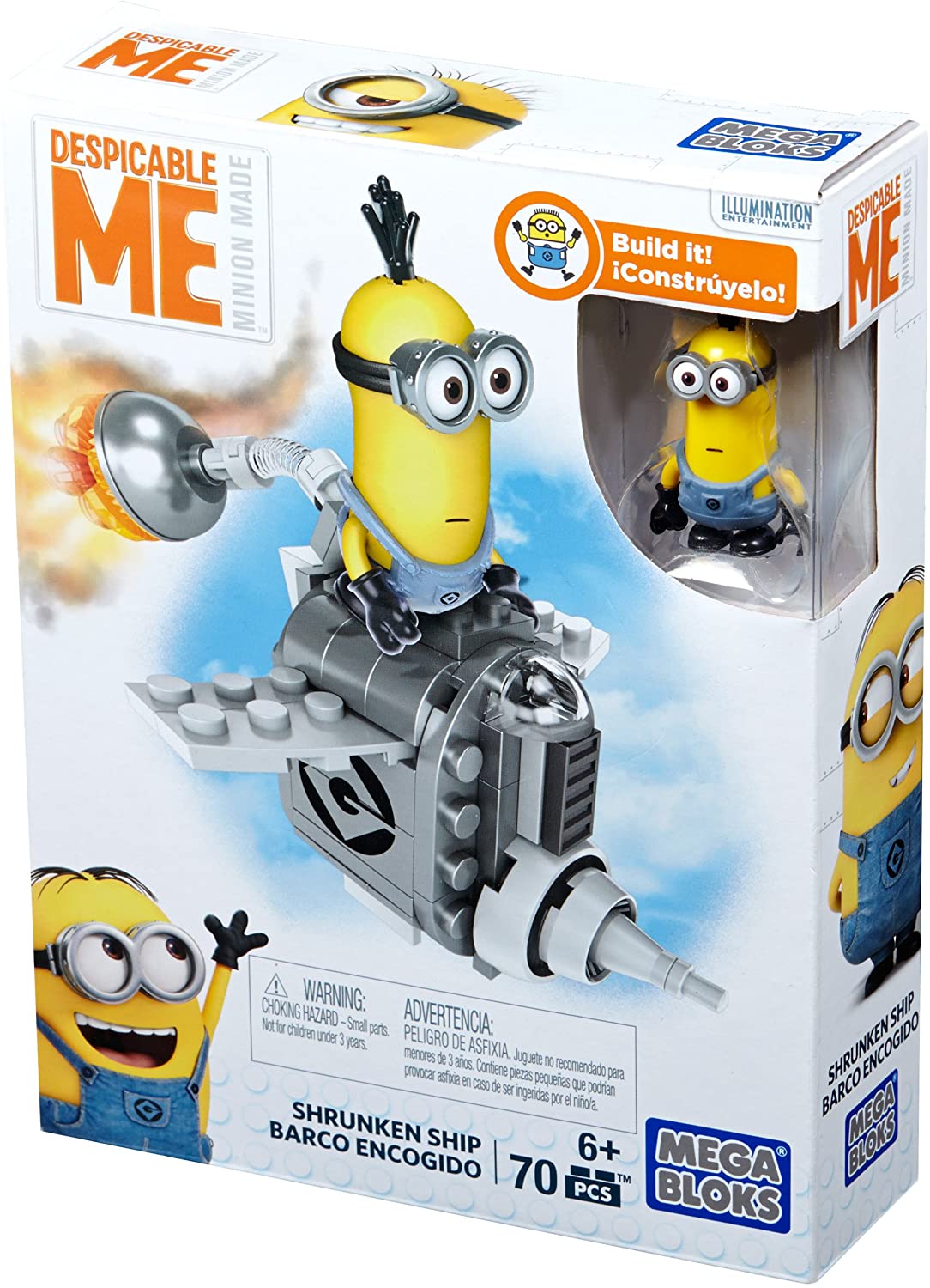 Minions-Flugapparat_2.jpg Mega Construx Minions Shrunken Ship Klemmbausteine – Bild 1