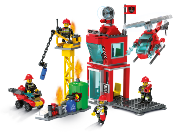 Blocki My Fire Brigade 2in1 Set Modell Nr. KB0851 - KB0854 – Bild 3