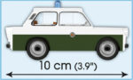 Cobi Trabant 601 Volkspolizei DDR Modell 24520 – Bild 3