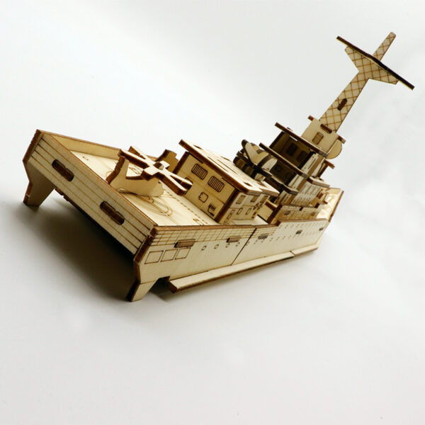 3D Holzpuzzle Kriegsschiff Modell Nr. MK0203917 – Bild 4