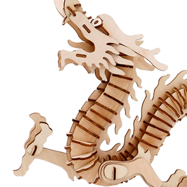 3D Holzpuzzle Chinesischer Drachen Modell Nr. HG-G003 – Bild 2