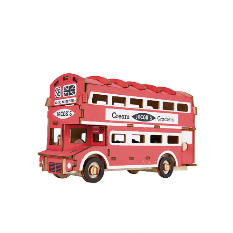 Londo-Bus.png 3D Holzpuzzle London Bus Modell Nr. MQ-B025 – Bild 1