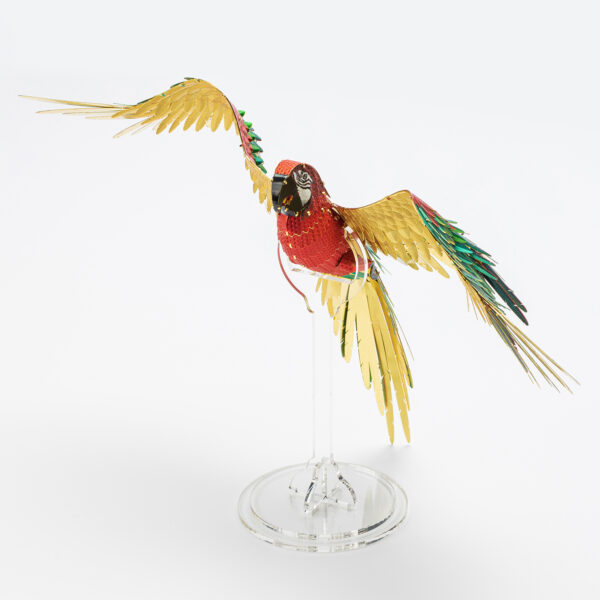Piececool 3D Metallpuzzle Scarlet Macaw Modell Nr. P118-NBR – Bild 2