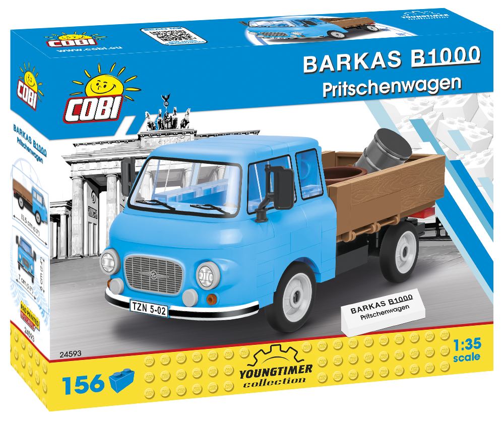 Cobi-Barkas-24593.png Cobi Barkas B1000 Pritschenwagen Modell Nr. 24593 – Bild 1