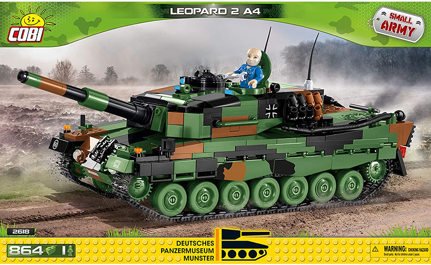 Cobi-Leopard-2618.jpg Cobi Leopard 2 A4 Modell Nr. 2618 – Bild 1