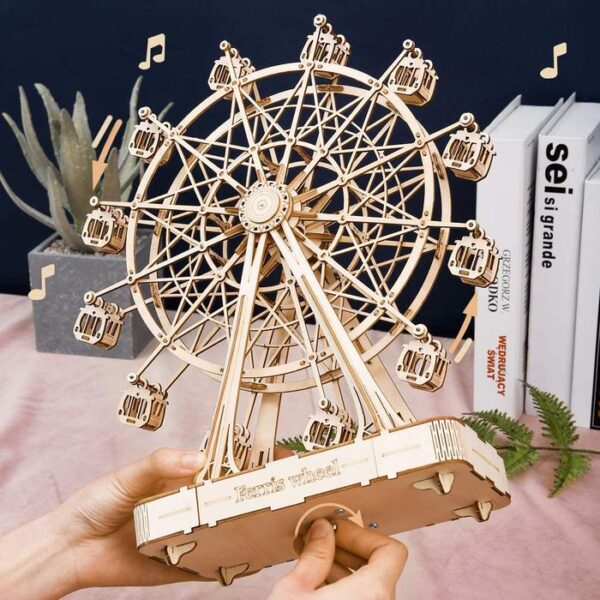 Robotime Rolife Ferris Wheel Riesenrad Spieluhr Modell Nr. TGN01 – Bild 2