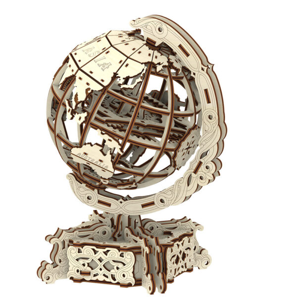 Wooden City 3D Holzpuzzle Globus mit Geheimfach Modell Nr. WR341 – Bild 3