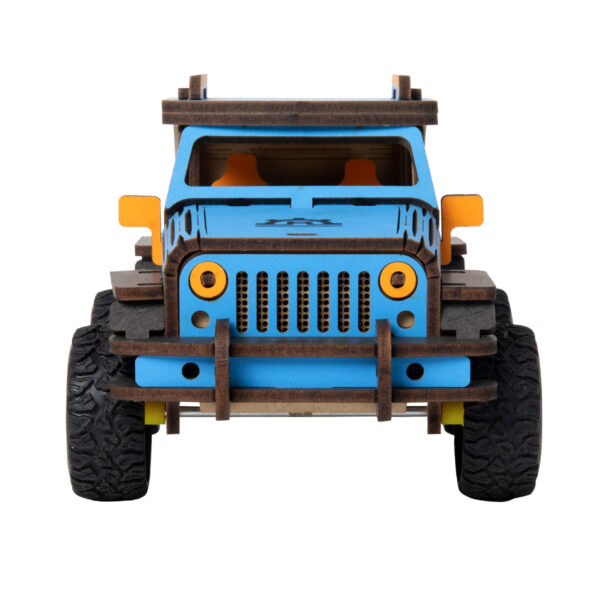 Robotime 3D Holzpuzzle Off Road Jeep mit Motorantrieb Modell Nr. HL201 – Bild 3