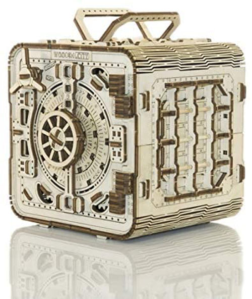 Safe.jpg Wooden City 3D Holzpuzzle Safe Modell Nr. WR322 – Bild 1