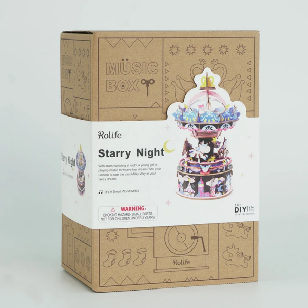 Robotime Rolife DIY Starry Night Spieluhr Modell Nr. AM44 – Bild 4