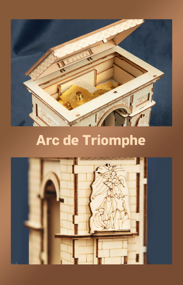Robotime Rolife 3D Holzpuzzle Triumphbogen Modell Nr. TG502 – Bild 2