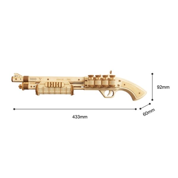 Robotime 3D Holzpuzzle Terminator M870 Modell Nr. LQ501 – Bild 2