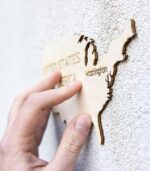 Wooden City Weltkarte World Map XL 80 x 120cm aus Holz Modell Nr. WM503 – Bild 3