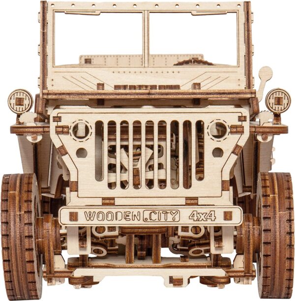 Wooden City 3D Holzpuzzle 4x4 Jeep Modell Nr. WR309 – Bild 5