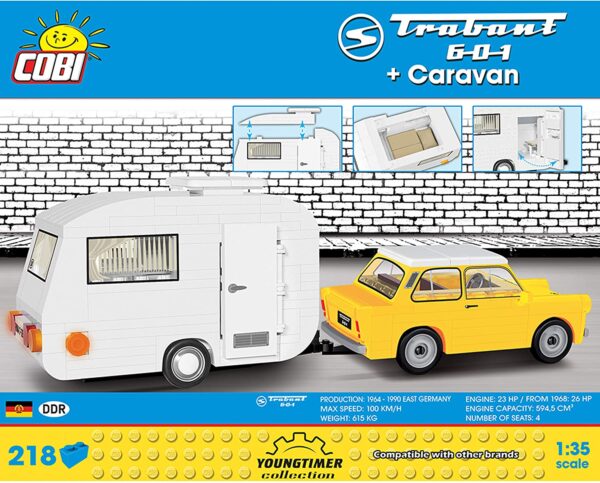 Cobi Trabant 601 & Caravan Modell Nr. 24590 – Bild 2