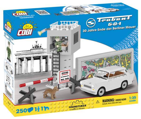 Cobi Ostalgie Bundle 30 Jahre Ende der Berliner Mauer Trabant 601 Wartburg 353 – Bild 3