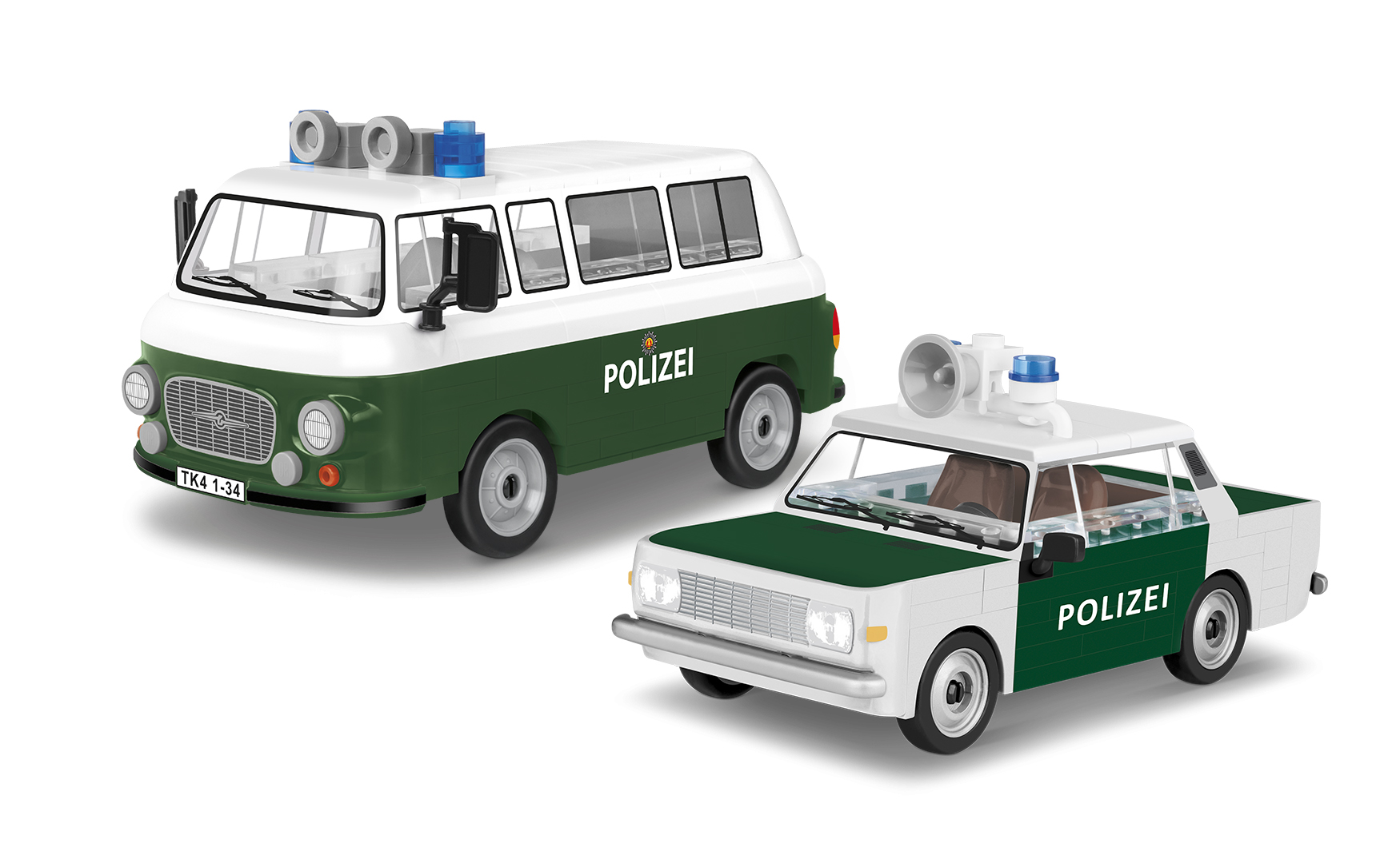 Polizei-Bundle.jpg Cobi Ostalgie Bundle DDR Polizei Barkas B1000 Wartburg 353 – Bild 1