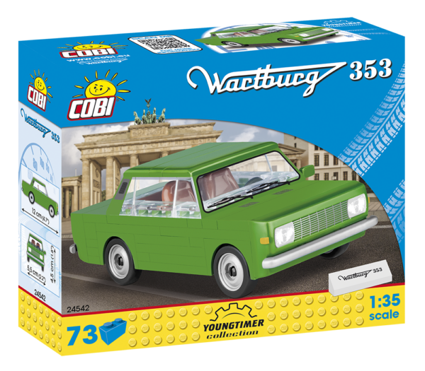 Cobi Ostalgie Bundle 30 Jahre Ende der Berliner Mauer Trabant 601 Wartburg 353 – Bild 5