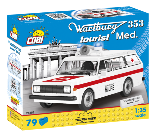 Cobi Ostalgie Bundle Rettungsfahrzeuge Barkas B1000 Trabant 601 Wartburg 353 – Bild 3