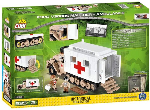 Cobi Ford V3000S Maultier Ambulance Historical Collection Modell Nr. 2518 – Bild 2