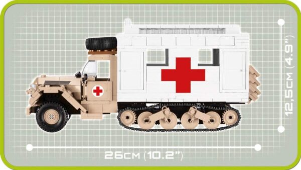 Cobi Ford V3000S Maultier Ambulance Historical Collection Modell Nr. 2518 – Bild 6
