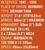 Cobi World of Tanks PZ. KPFW. III Ausf. J Modell Nr. 3062 – Bild 9