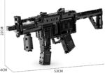 Mould King Block Gun MP5 Bausatz Modell Nr. 14001 ab 14 Jahren automatisiert – Bild 4
