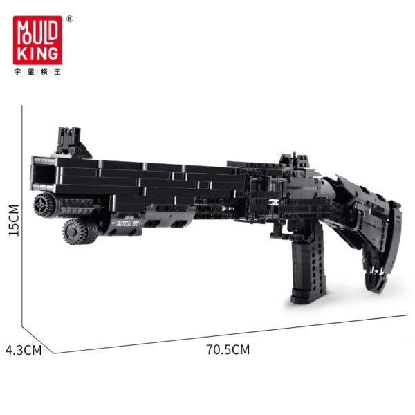 Mould King Block Gun Benelli M4 Shotgun Bausatz Modell Nr. 14003 ab 8 Jahren – Bild 3