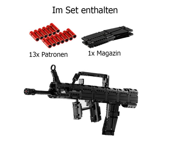 Mould King Block Gun QBZ95 Bausatz Modell Nr. 14005 ab 8 Jahren – Bild 3