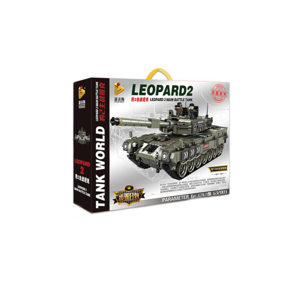 Panlos Brick Tank World Leopard 2 Modell Nr. 632003 1747 Teile – Bild 6