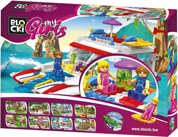Blocki My Girls Abenteuer Yacht Modell Nr. KB0119 – Bild 2