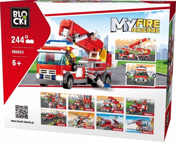 Blocki My Fire Brigade Kranfahrzeug Modell Nr. KB8053 – Bild 2