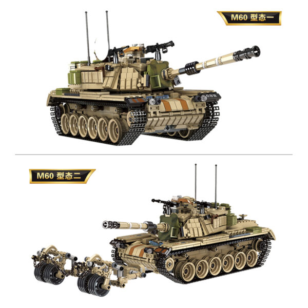 Panlos Brick Tank World M60 Magach Main Battle Tank Modell Nr. 632004 – Bild 3