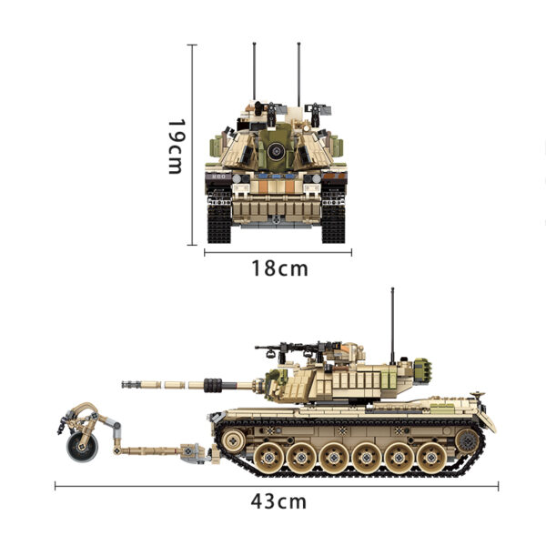 Panlos Brick Tank World M60 Magach Main Battle Tank Modell Nr. 632004 – Bild 4