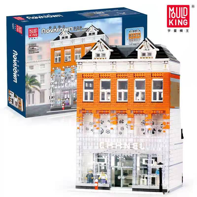 _202101151158284.jpg Mould King Novatown Crystal House Bauset Modell Nr. 16021 ab 8 Jahren 3800 Teile – Bild 1