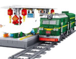 Panlos Brick Bahnhof mit Zug Modell Nr. 610008 – Bild 3